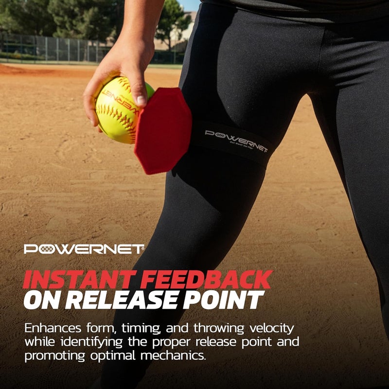 PowerNet Windmill Trainer Softball Pitching Aid, Improves Release Point & Timing, Instant Feedback Softball Training Equipment, Adjustable Pitching Trainer, 2 Pack - Image 5
